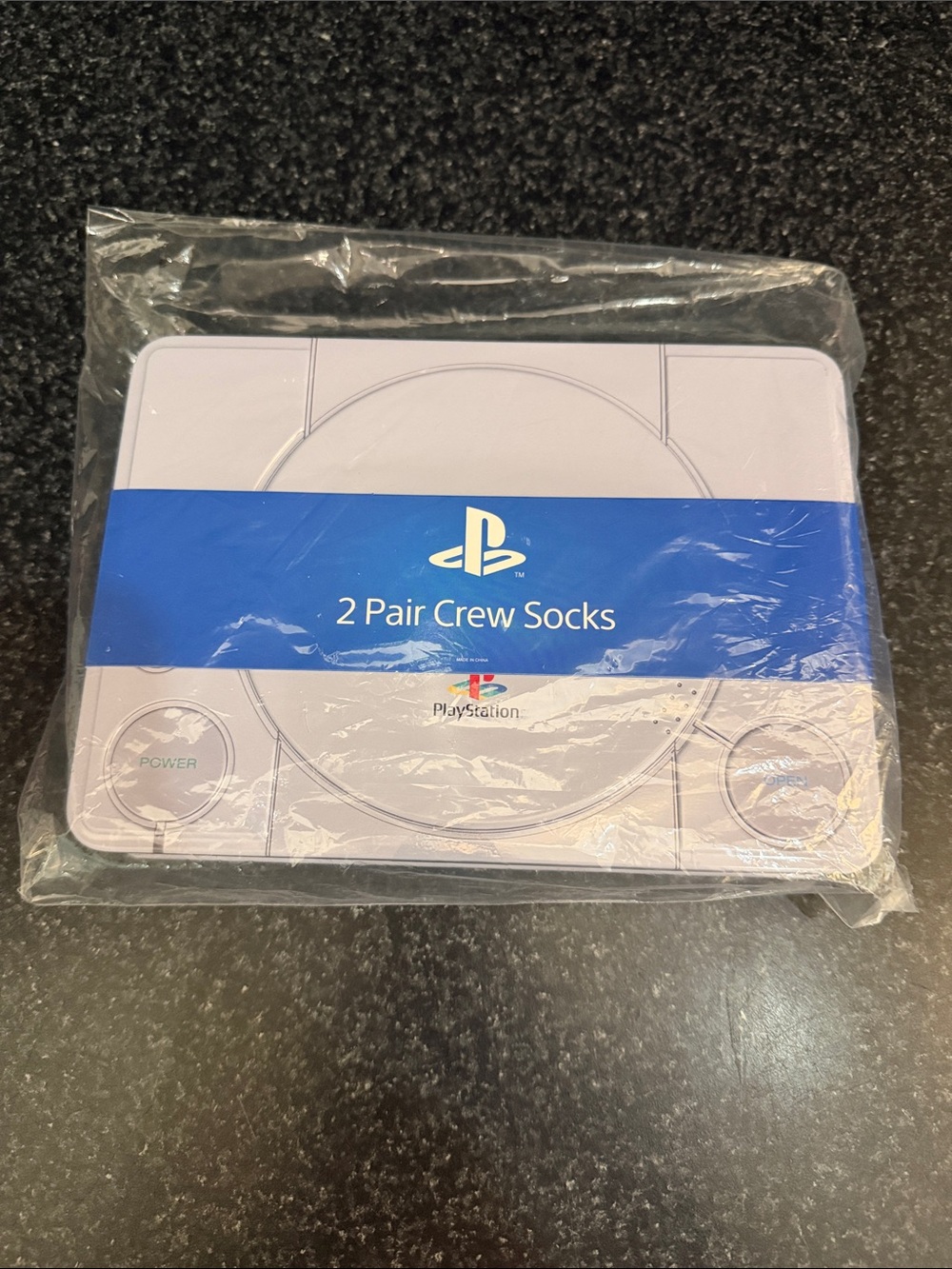 Playstation 2 pair Crew Knit Socks 8-12